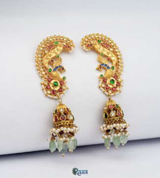 Mor Ear cuffs Jhumkas